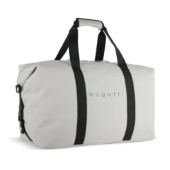 Bugatti Rina Reisetasche Hellgrau -Gepäck Discounter compressed frontside54