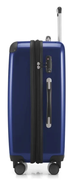Alex - Koffer Hartschale M Glänzend Mit TSA In Dunkelblau -Gepäck Discounter compressed hk24 8278 dbpt01