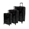 Spirit Brilliant 3tlg. Kofferset Black -Gepäck Discounter compressed trolley mit 4 rollen 57 5 67 5 77 5cm exp spirit brilliant 9