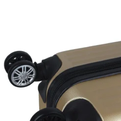 Don Carlo Hartschalenkoffer 3er Set Gold -Gepäck Discounter compressed wheel4